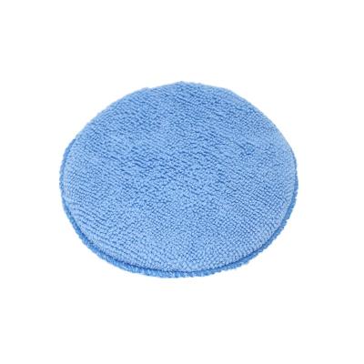 China Microfiber+Foam Master M71308 Car 5 Inch Microfiber Wax Applicator Blue Ultra-Soft Foam Sponge Cleaning Pad for sale