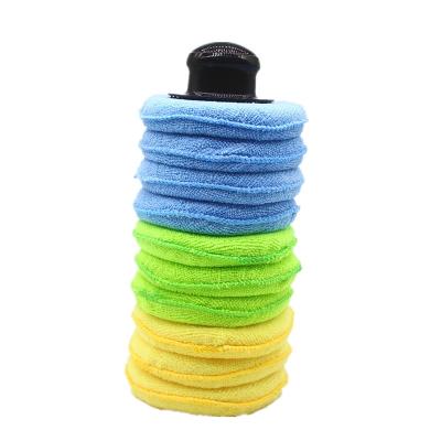 China Microfiber and Head Foam M71308D 11 Pieces Set 5 Inch Auto Microfiber Ultra Soft Foam and Applicator with Handle for Car Wax and Cleaning Pad for sale