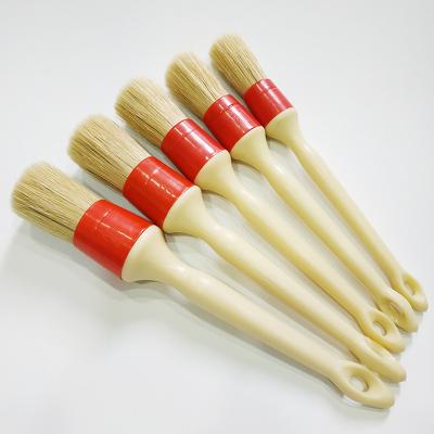 China D12000 Professional High Quality Paint Master Solid Plastic Handle Round Pure Brush Bristle Premium for sale