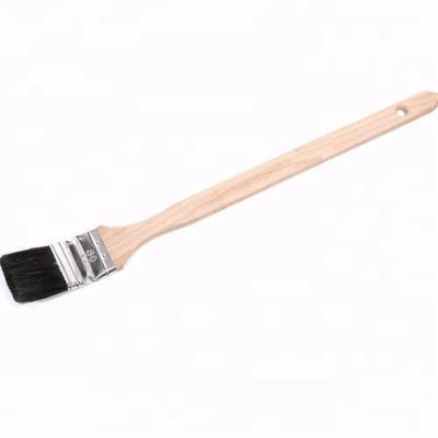 China OEM Manufacturers Long Handle Main Radiator Wood Bristle Angled Painting / Cleaning Paint Brush D0048 for sale