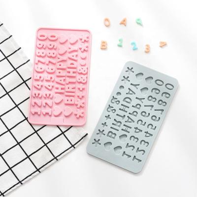 China Viable Handmade Diy Alphabet Numbers Symbols Alphabet Soft Candy Cookie Mold for sale