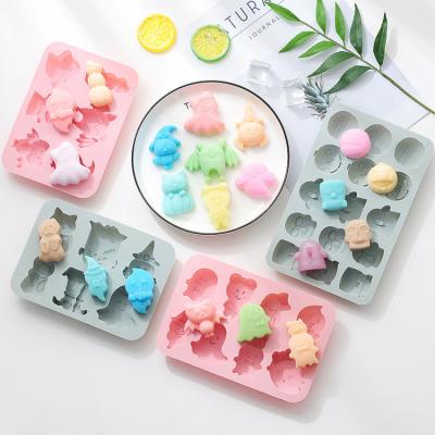 China 6 Viable Cavaties 3D DIY Pumpkin Ghost Jelly Fondant Mold Decorating Baking Cake Silicon Molds for sale