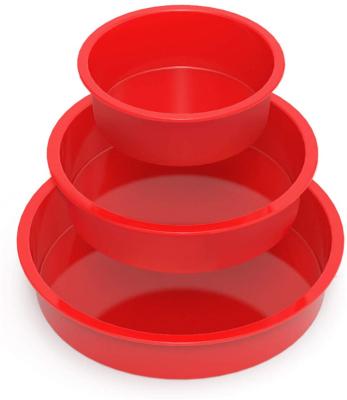 China Sustainable Silicone Cake Round Shape Mold Baking Desserts Pan Tools Kitchen Bakeware DIY Baking Mold Mousse Cake Molds for sale