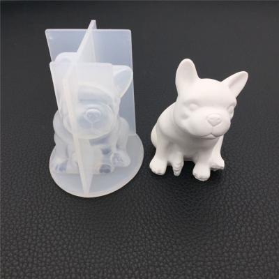 China Custom Viable Animals 3D DIY Rabbit Puppy Water Washable Silicon Resin Mold for sale