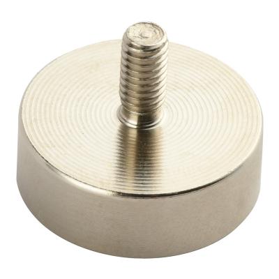 China Industrial Magnet Strong Magnet With Magnetic Pot Bored With Nickel Coating for sale