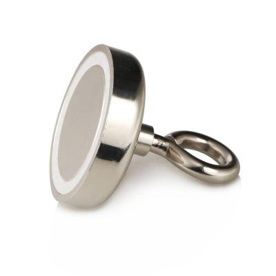 China High quality industrial magnet magnetic hook with nickel for fetching in the river or fishing for sale