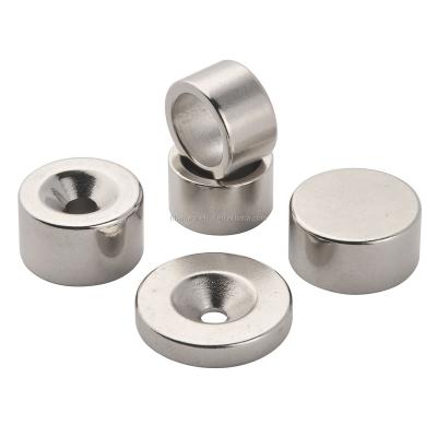 China Industrial Magnet Rare Earth Neodymium Iron Boron NdFeB Magnet With Countersunk for sale