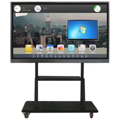 China Aluminum Frame Conference Flat Screen 75Inch Smart Wireless Smart Whiteboard With Multi-screen Interaction 4k for sale