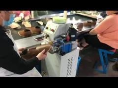 Adjustable Speed Shoe Sole Pasting Machine Time Saving For White Latex