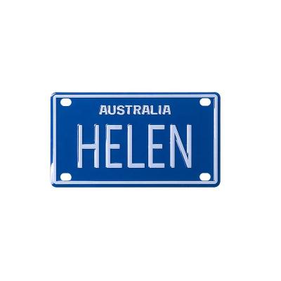 China Novelty Custom Mini Personalized License Plate Name Plate for sale