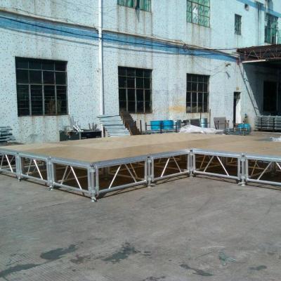 China Portable outdoor CONCERT CE plexiglass stage platform used aluminum movable stages for sale Te koop