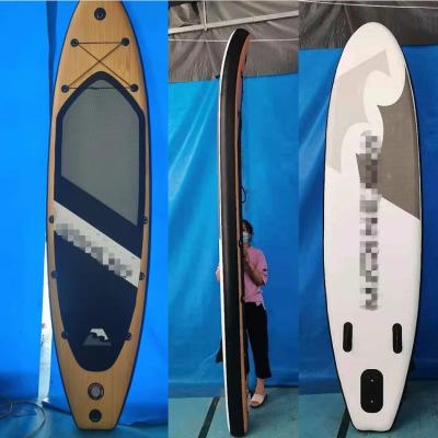 China 2022 Wholesale SUP Wooden Paddle Board Unisex Environmental Friendly Materials OEM Dropstitch Stand Up Paddleboard for Kids and Adults for sale