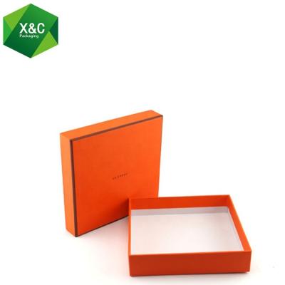 China Recyclable Custom Yellow Hermas Top Bottom Cardboard Bracelet Paper Rigid Jewelry Box for sale