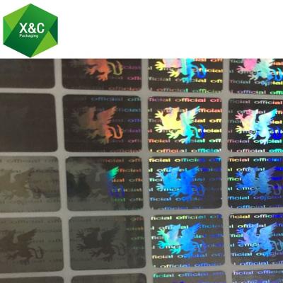 China Custom Serial Number Holographic 3D Laser Hologram Sticker for sale