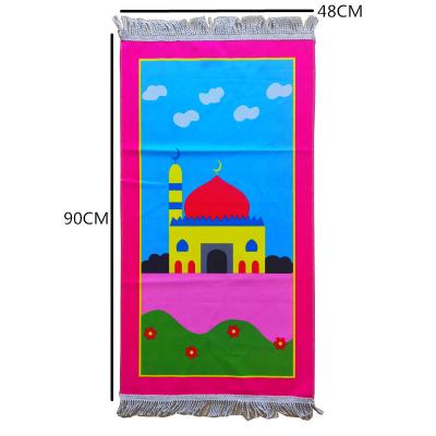 China Stain Resistant Islamic Kids Blanket Muslim Prayer Mat for sale