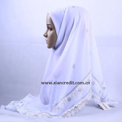 China Turkish Polyester Hijabs 2020 Chiffon Hijab With Hook for sale