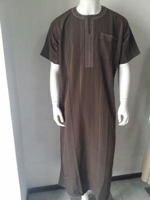 China 2016 men islamic clothing muslim men dress islamic men thobe clothing with good finish at factory wholesals price 56.58.60.62 for sale