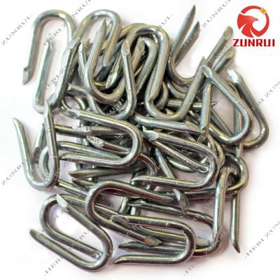 China Flat Type Insulated Nails / U Fence Staples /u Shaped Nails For Tree for sale