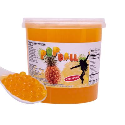 China Bubble Tea Pineapple Fruit Popping Boba for sale