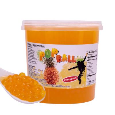 China Bubble Tea Pineapple Fruit Popping Boba Tea Supplies for sale