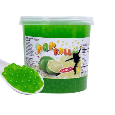 China Bubble Tea Lemon Popping Boba for sale