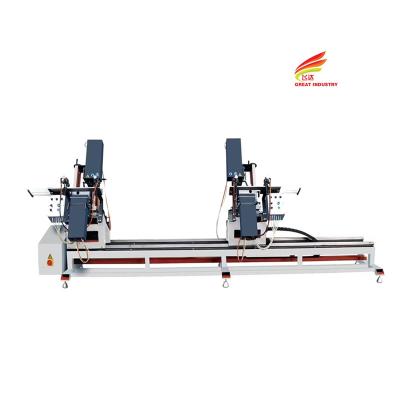 China DOUBLE HEAD PVC WINDOW DOOR MACHINE CNC WATER SLOT MILLING for sale