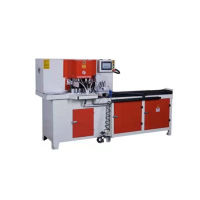 China digital display pvc wardrobe making machine precision double head aluminum cnc 45 degree angle cutting machine for sale