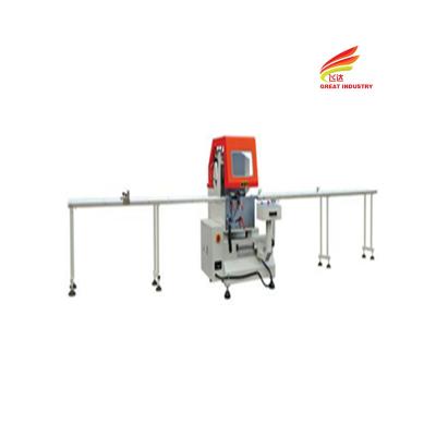 China Aluminium cutting center manual cutting machines pvc 3mm single head cutting saw aluminum window machine for sale