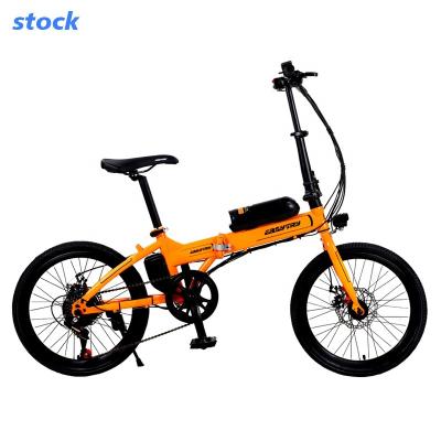 China Electric Folding Steel Bike 20 Inch High Carbon Steel Frame 36V 5.2Ah Battery for sale