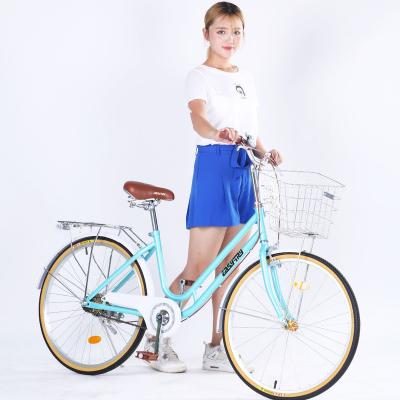 China Good Quality 26 Inch Steel Material Cheap Price City Bike Eco - Friendly Bike For Girls for sale