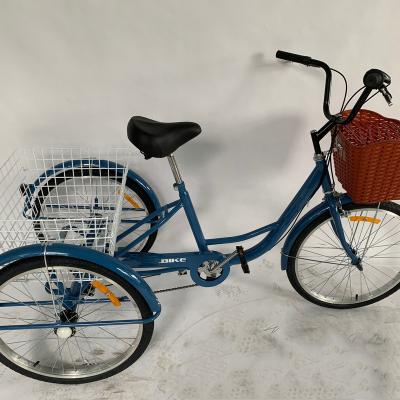 China China factory hot sale high quality fashion 24/26 steel tricycle for sale