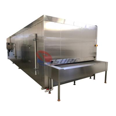 China Vegetable IQF Tunnel Freezer Quick Freeing IQF Cryogenic Tunnel Freezer for sale