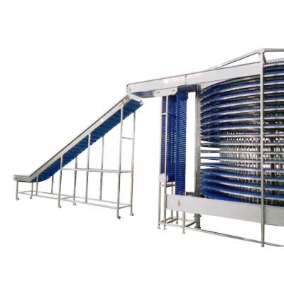 China Commercial spiral IQF instant freezer freezing chicken single spiral  freezer for sale à venda