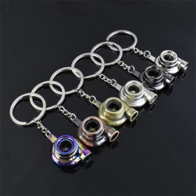 China Eco-friendly Turbo Key Chain , Creative Multi Color Hot Sleeve Bearing Turning Turbine Key Ring Key Chains for sale