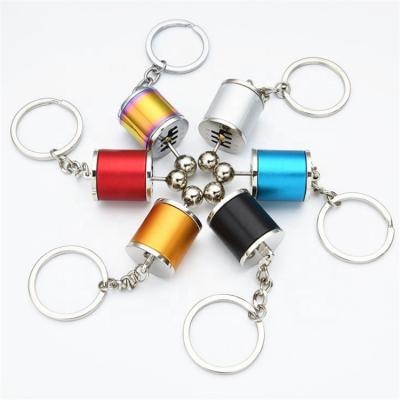 China 6 Speed ​​Gear Shift Metal Gear Auto Part Key Chain Eco - Friendly Gearbox Shape For Car for sale