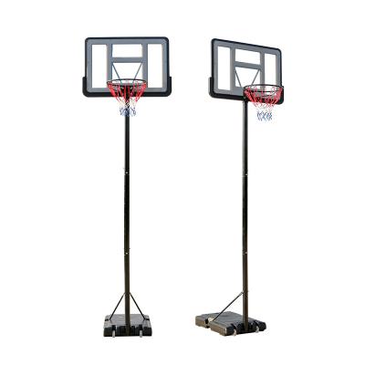 China PE Customizable Logo Size Removable Adjustable Basketball Hoop Basketball Stand For Teenager Kids Family Expenses for sale