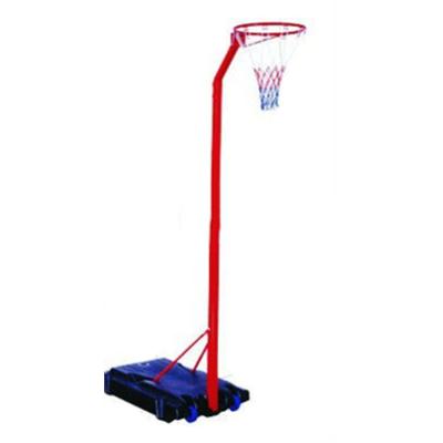 China Sports Game.Sports Training SBA305 S-03N Red Square Tube Steel Adjustable Height Mobile Netball Rack for sale