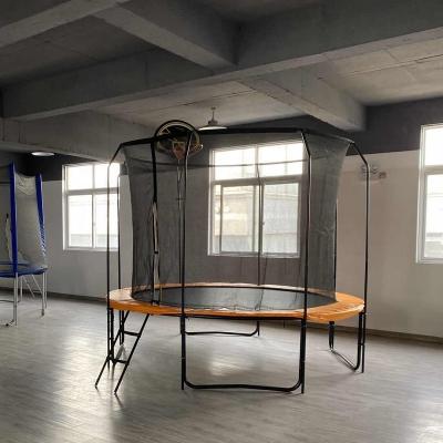 China With protective net factory direct sales hanging basketball backboard for trampoline for sale