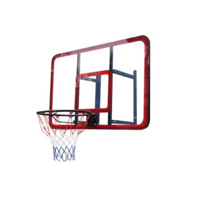 China Shatter Proof PC On Steel Frame Sporting Goods Basketball Rack Outdoor Basketball Rim And Backboard With Net for sale