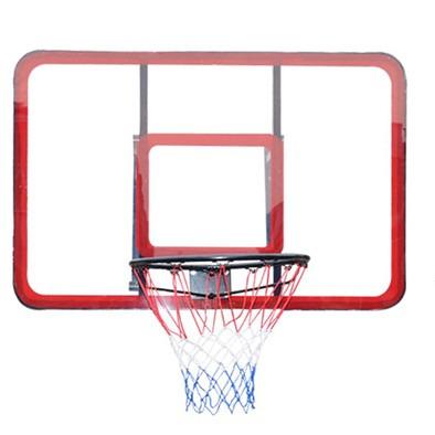 China Shatter Proof PC On Steel Frame Factory Direct Sale Height Adjustable Basketball Hoop Backboard for sale