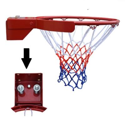 China Dia16mm solid steel with 2pcs spings official size break away basketball steel rim for basketball sport for sale