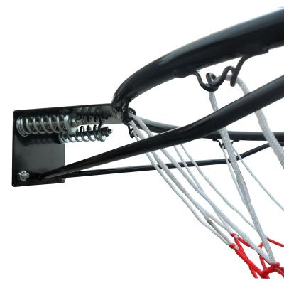 China Dia16mm Solid Steel With 2pcs Springs Standard Size Professional Basketball Rim For Outdoor Training for sale