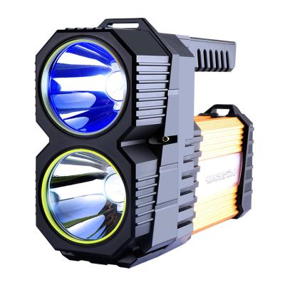 China Warehouse WARSUN D398 Blue Fishing Rechargeable Marine Powerful High Lumen High Lumen Powerful Searchlight Work Light With COB for sale