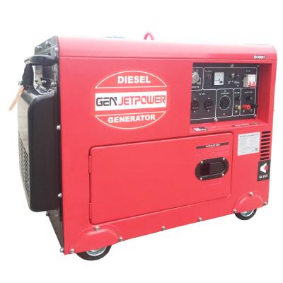 China Chinese Silent Diesel Generator Set 5kva 6kva Air Cooled Diesel Generator Single Phase Diesel Generator Set for sale