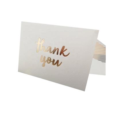 China China Custom Copper Foil Small Stamp Customer Thank You For Your Shopping Card for sale