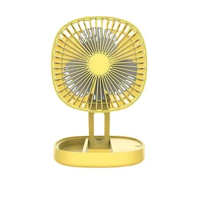 China Portable USB Rechargeable Cooling Fan Cooling Air Circulation Desktop Electric Circulation Folding Fan for sale