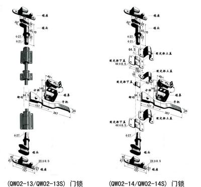 China container door lock for van truck side door for sale