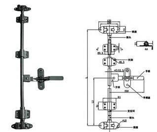 China truck side door locking assembly for sale