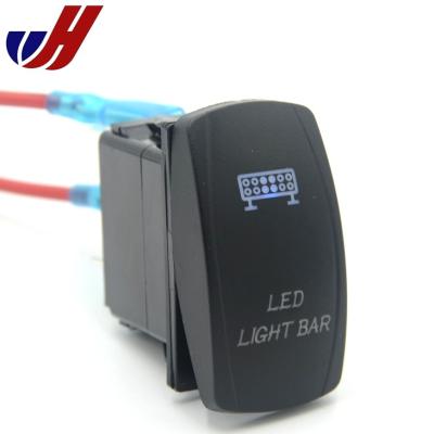 China Colorful led carling style ON-OFF 12V 24V self-closing / marine switch for sale