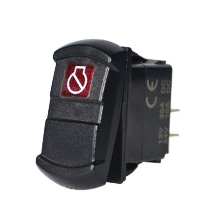 China 12V ON-OFF 24V Illuminated OEM Function 24 Volt Marine Rocker Switch for sale